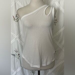 Old Navy White One-Shoulder Women's Top